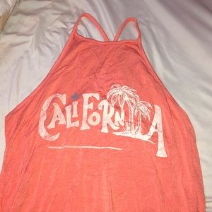 Peach California Halter Top
